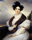 Francois-joseph Kinsoen Canvas Paintings - Portrait of Marie J. Lafont-Porcher